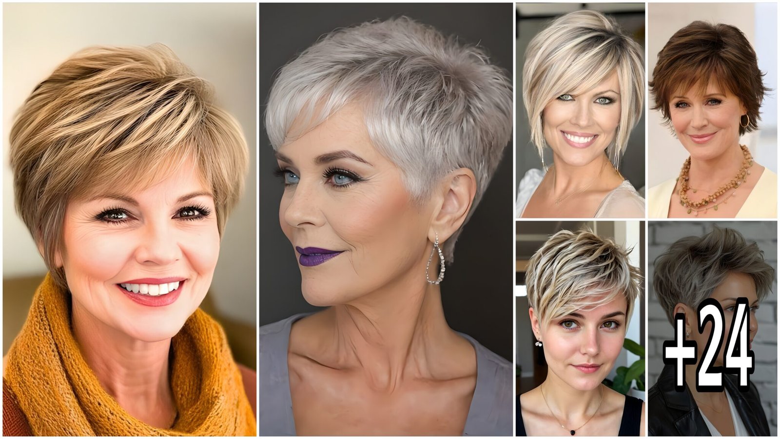 What hairstyle makes an older woman look younger over 60?